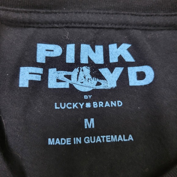 Vintage Lucky Brand Pink Floyd Wish You Were Here Mens Medium Black Long Sleeve - Picture 3 of 5